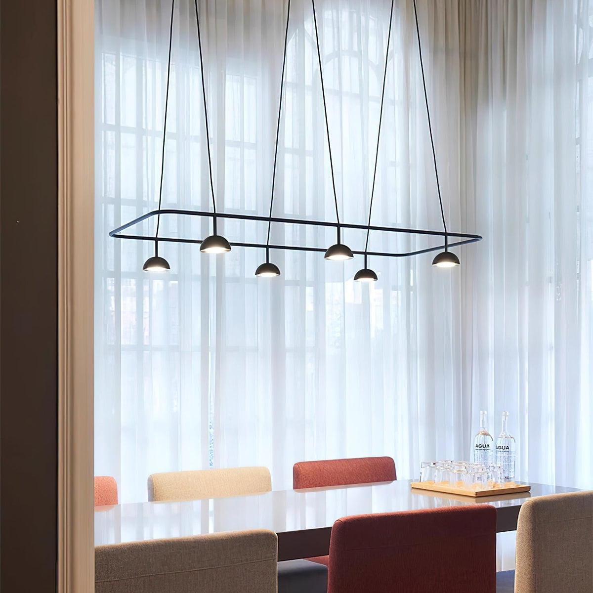 Aurora Lustre LED Élégant