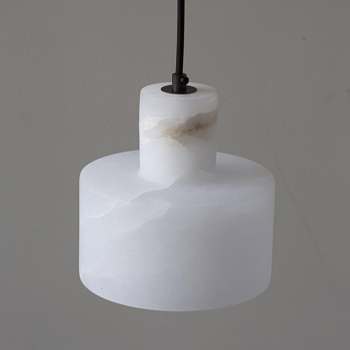 Alabaster Suspension Double Cylindrique
