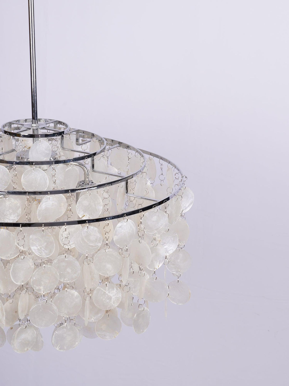 Lustra Suspension Lampe Anneau Rond en Coquillage