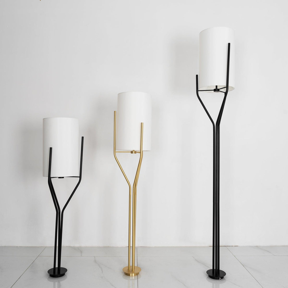 Lustra Lustre LED 3-Lumières Laiton Moderne