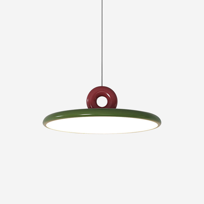 Suspension Disque Acrylique Avec Détail en Boucle Ambiance Minimaliste