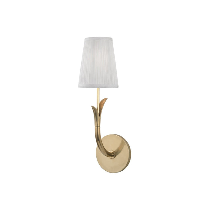 Elys Lampe Murale en Métal Laiton et Tissu Minimaliste Moderne