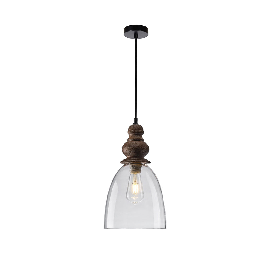 Inert Suspension en Bois et Verre Minimaliste Moderne
