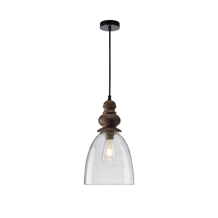 Inert Suspension en Bois et Verre Minimaliste Moderne
