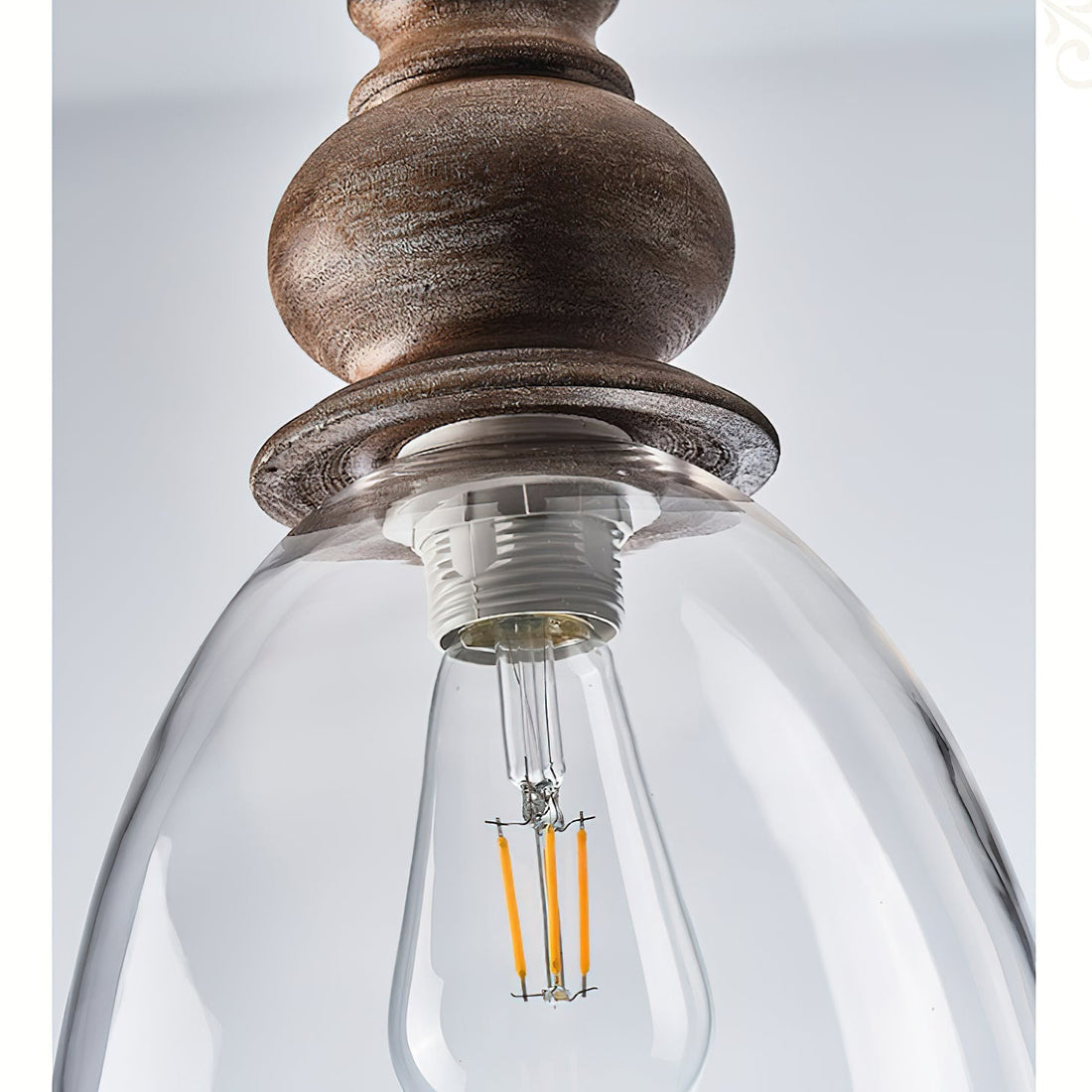 Inert Suspension en Bois et Verre Minimaliste Moderne