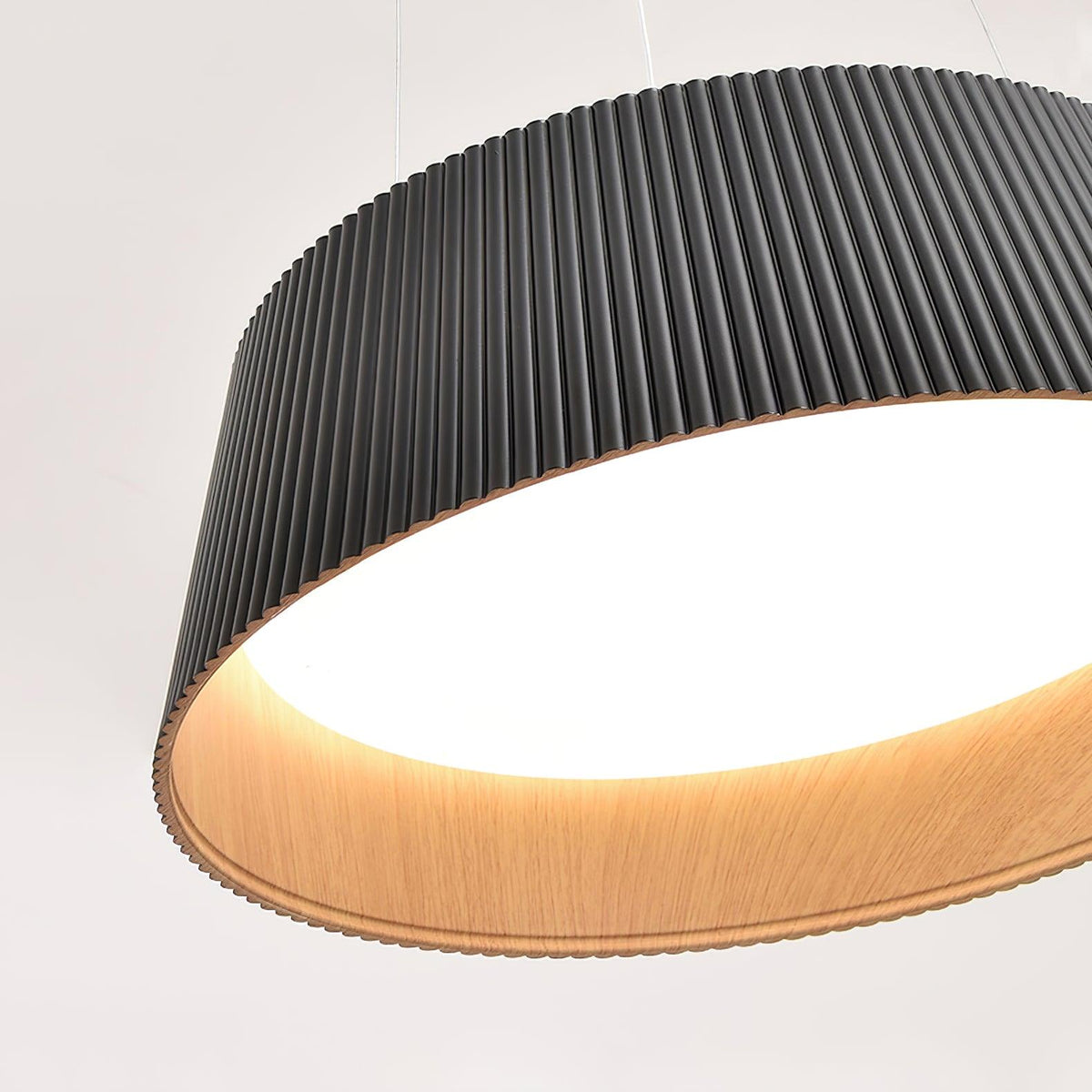 Delta Lampe Suspendue Profil Bas Bois Intérieur