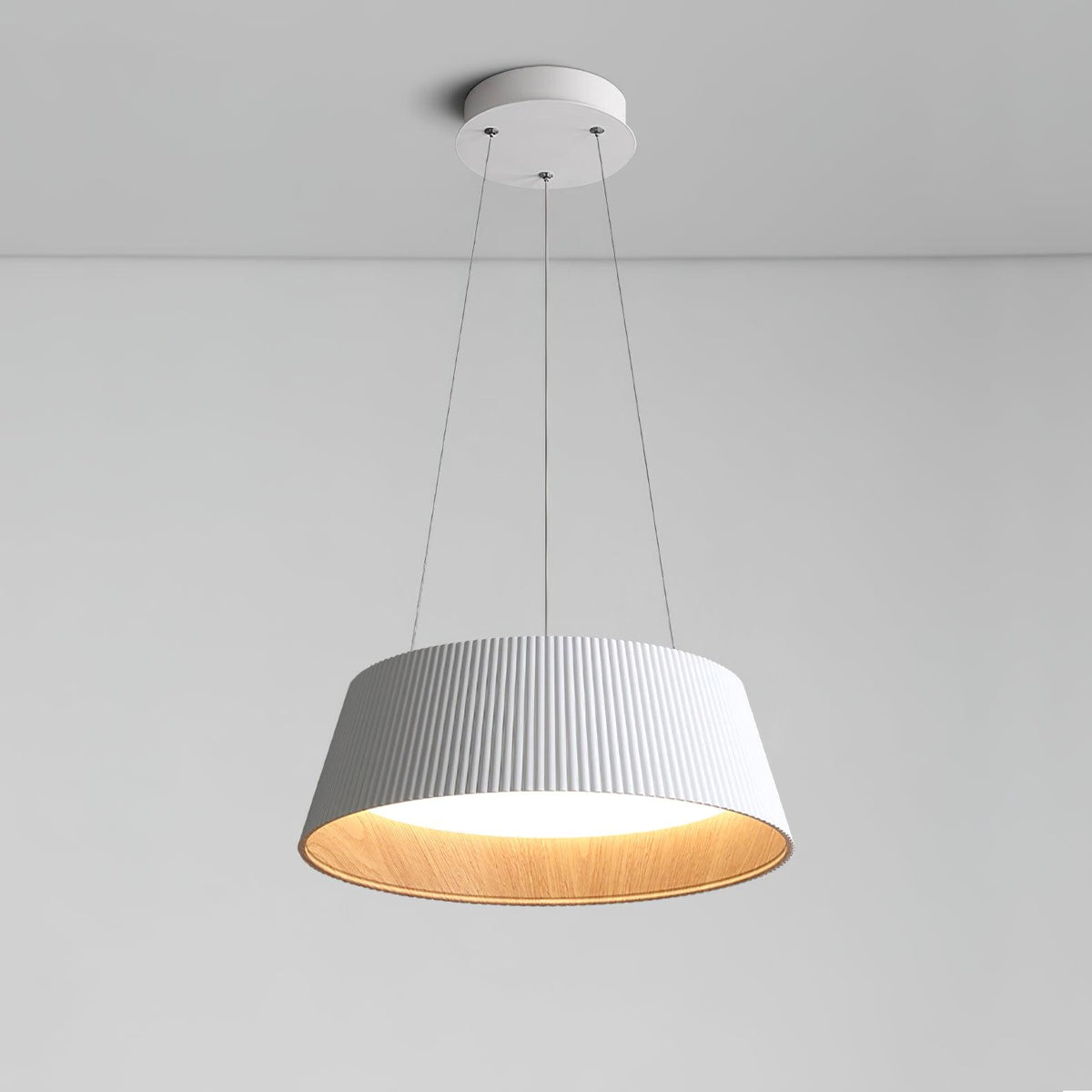 Delta Lampe Suspendue Profil Bas Bois Intérieur