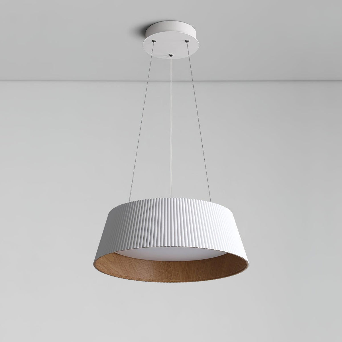 Delta Lampe Suspendue Profil Bas Bois Intérieur