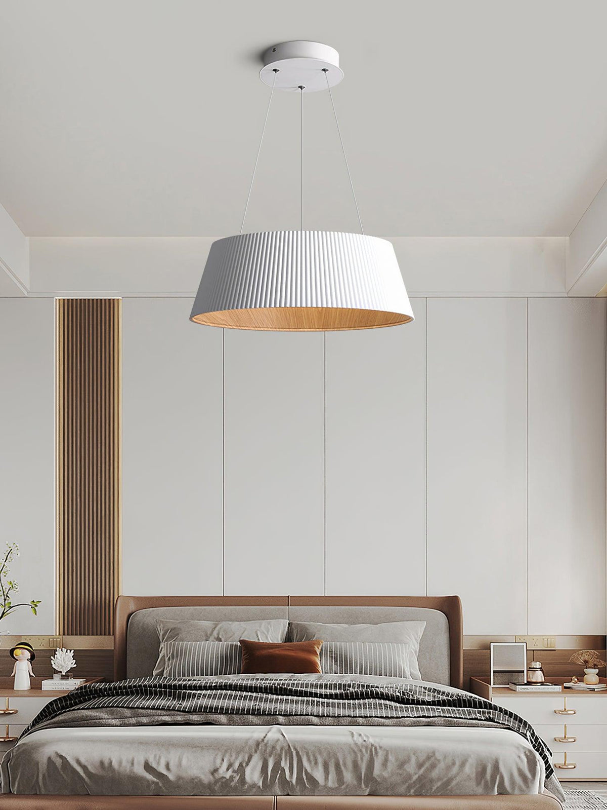 Delta Lampe Suspendue Profil Bas Bois Intérieur