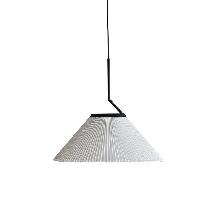 Knell Suspension en Métal Noir Plastique Plissée Minimaliste Moderne