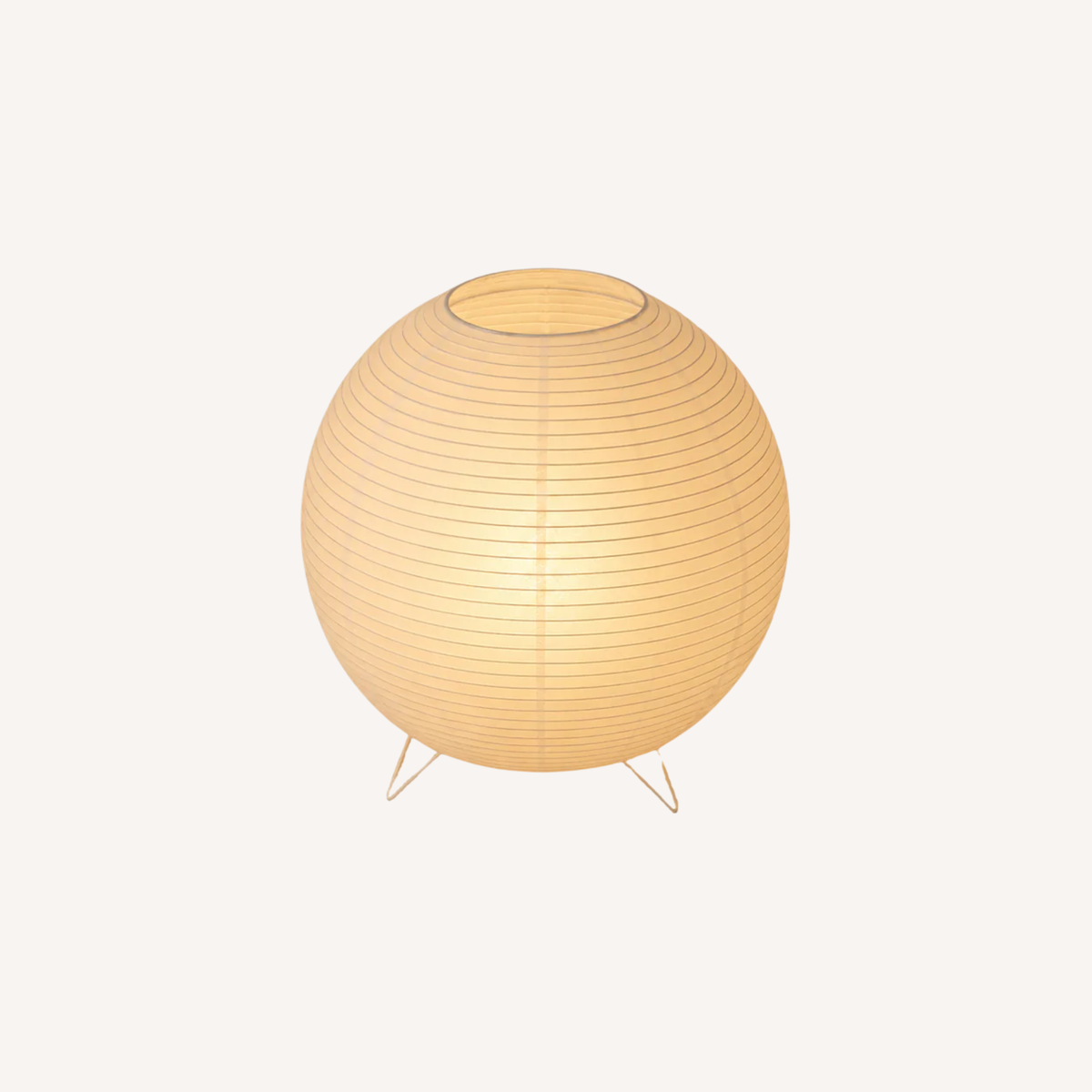 Lampe de Table Boule en Papier Japandi - Mizuka