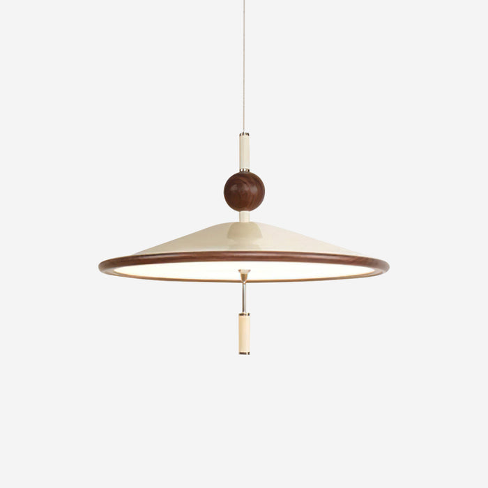 Devon Suspension Lampe Large Bordure en Bois Minimaliste