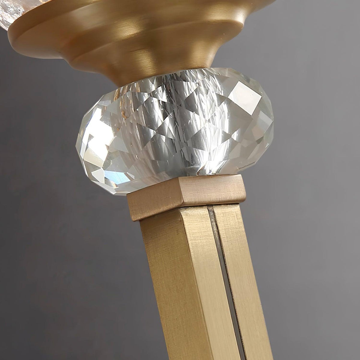 Lustra Applique Murale Laiton Cristal Élégante