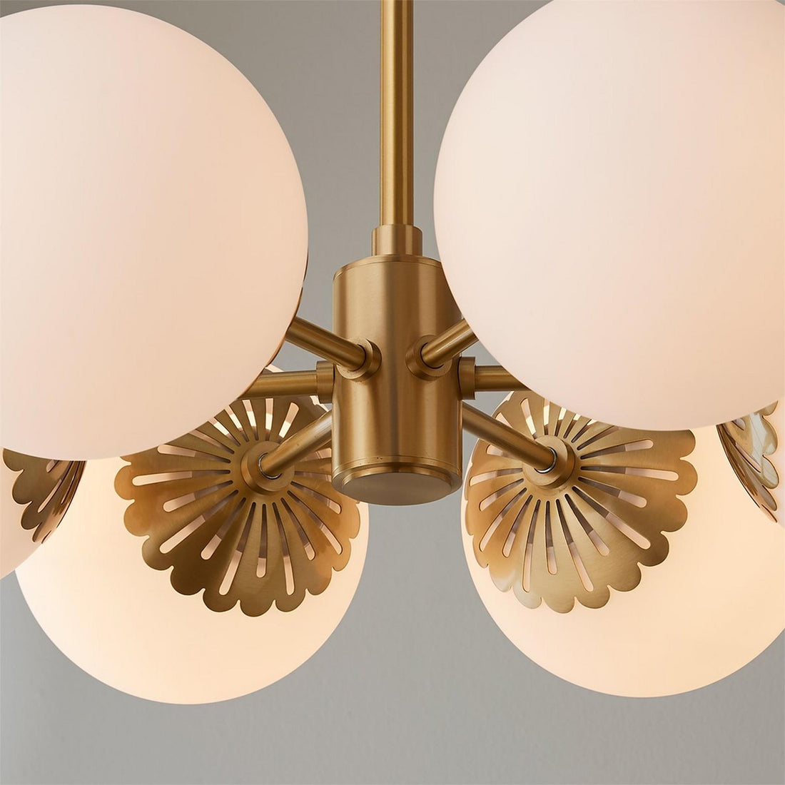 Whisper Lustre Globe Laiton Verre Minimaliste Moderne