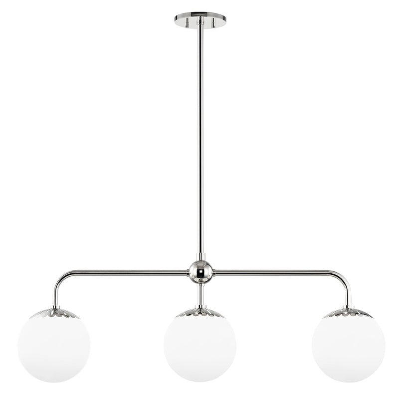 Yare Suspension Globe Chrome Verre Minimaliste Moderne
