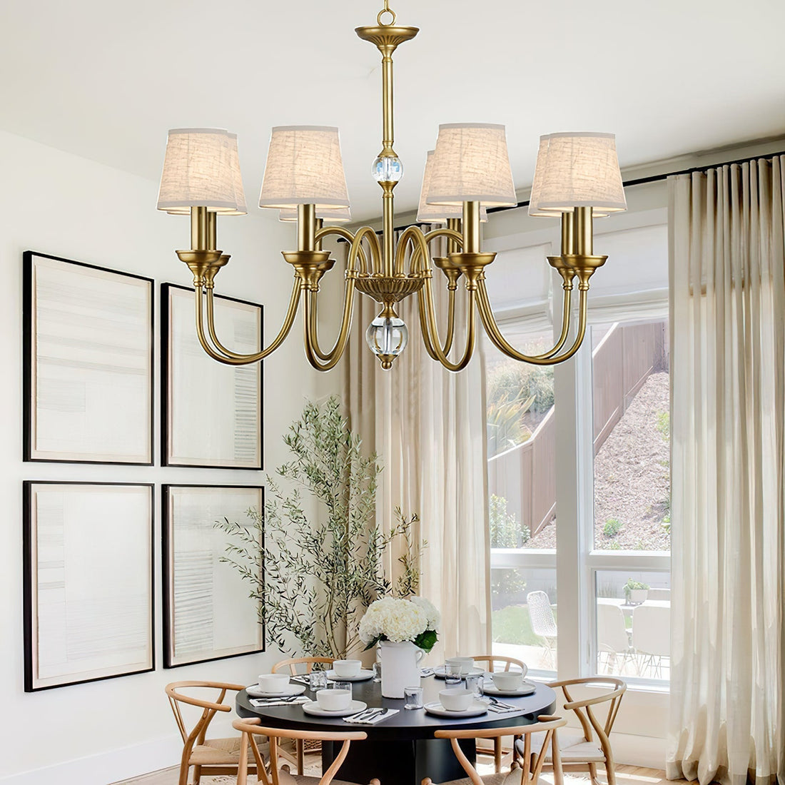 Blur Lustre Laiton Cristal Tissu Luxe Postmoderne