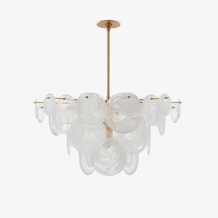 Olvynis Lustre en Cristal et Laiton avec Disques Luxueux
