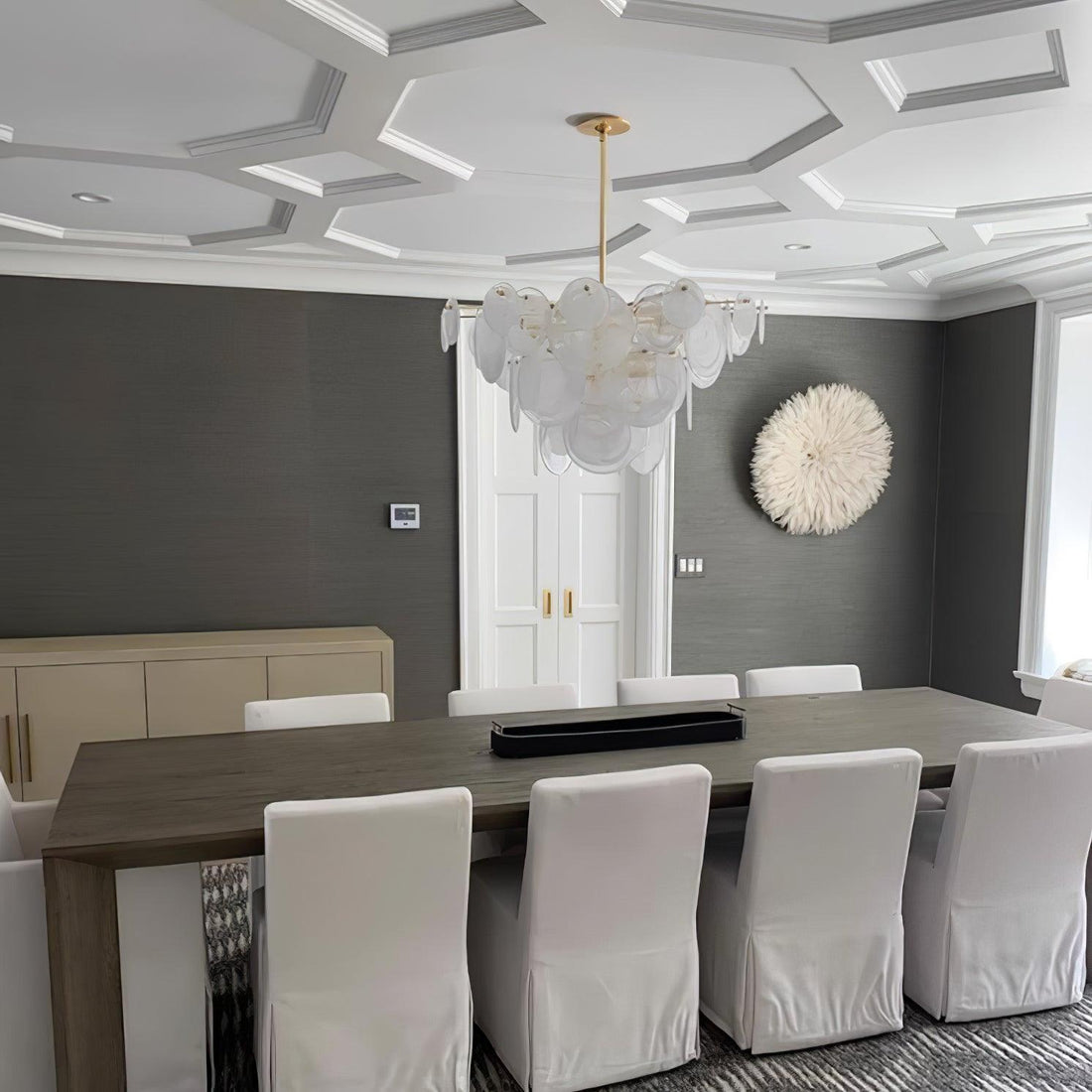 Olvynis Lustre en Cristal et Laiton avec Disques Luxueux
