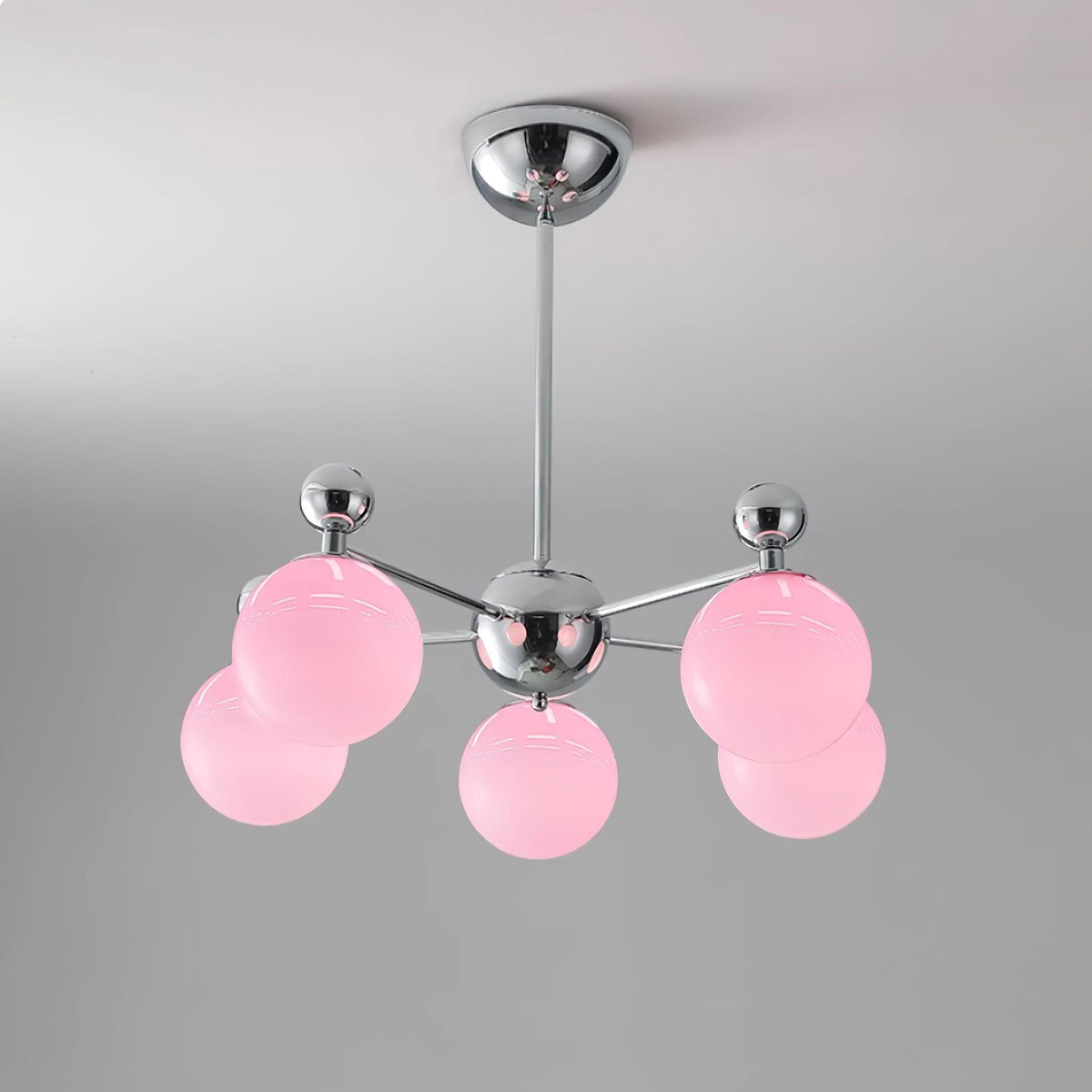 Dori Lustre Disposition de Globes en Verre Rose