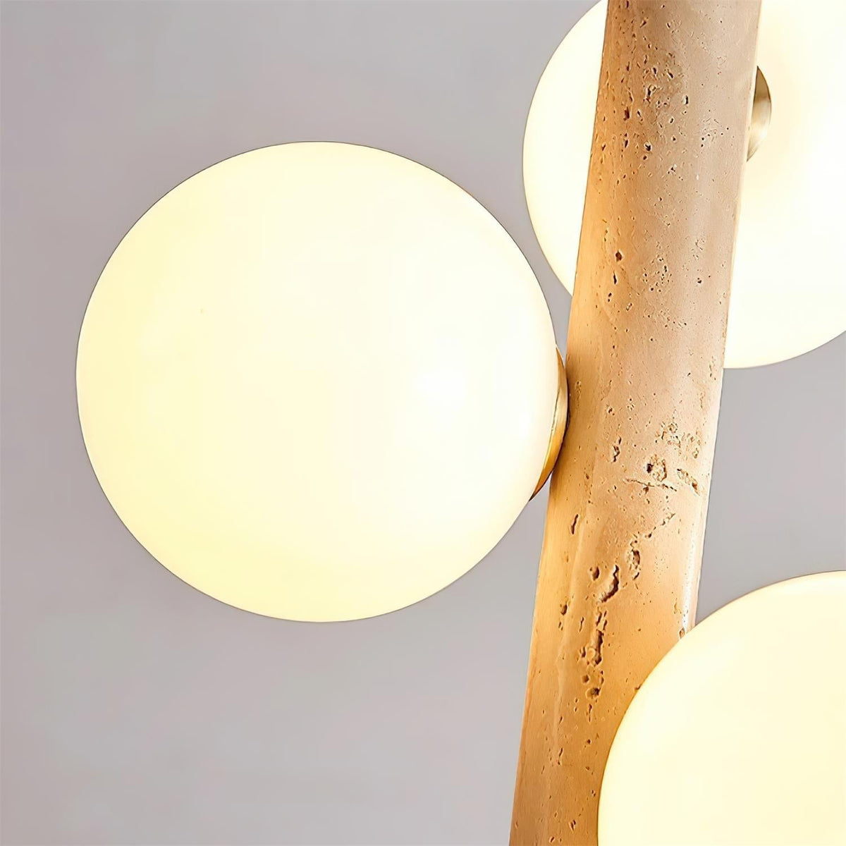 Orbitra Suspension Verticale Travertin Verre