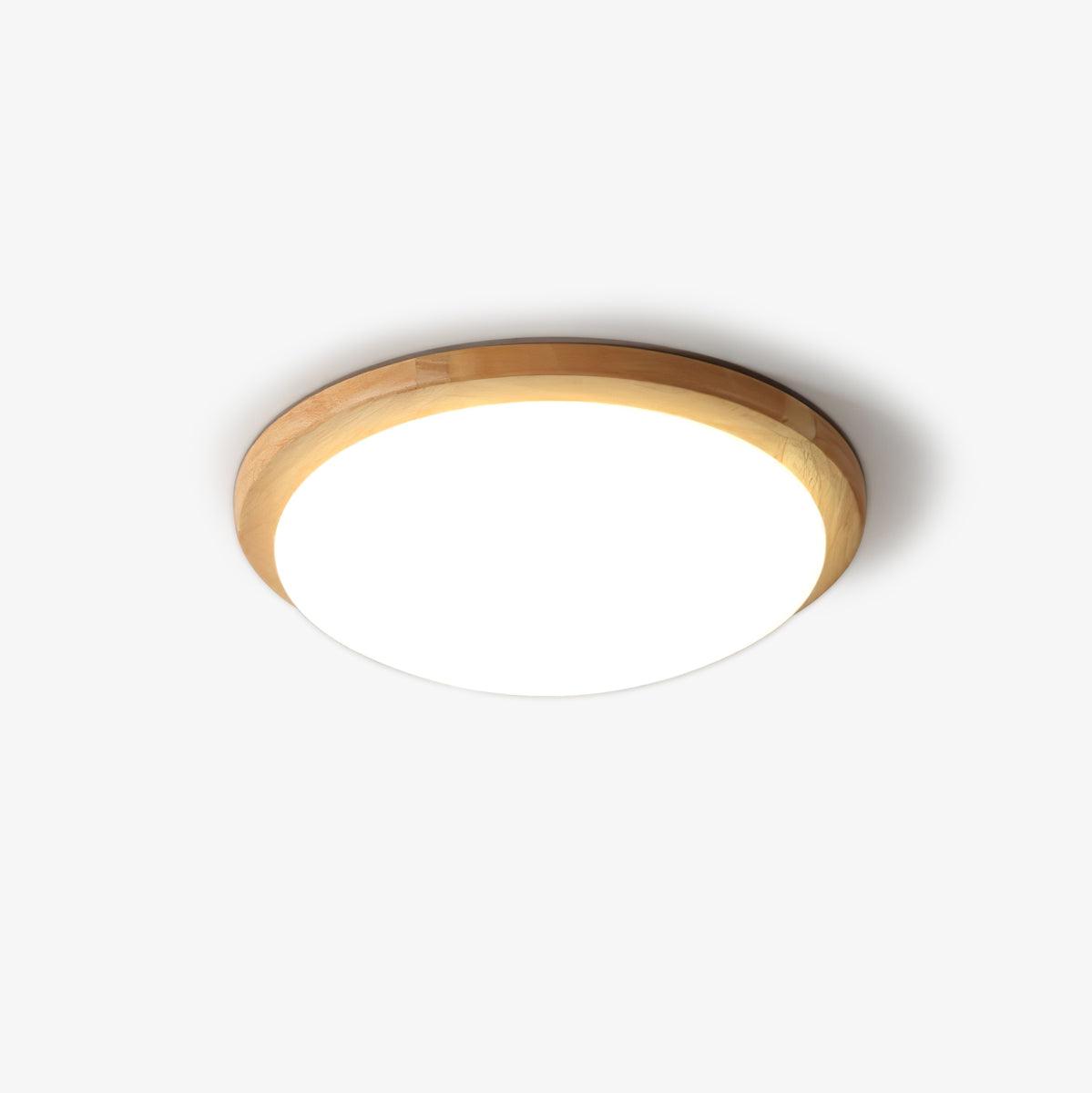 Myshae Plafonnier Tambour Bois Minimaliste