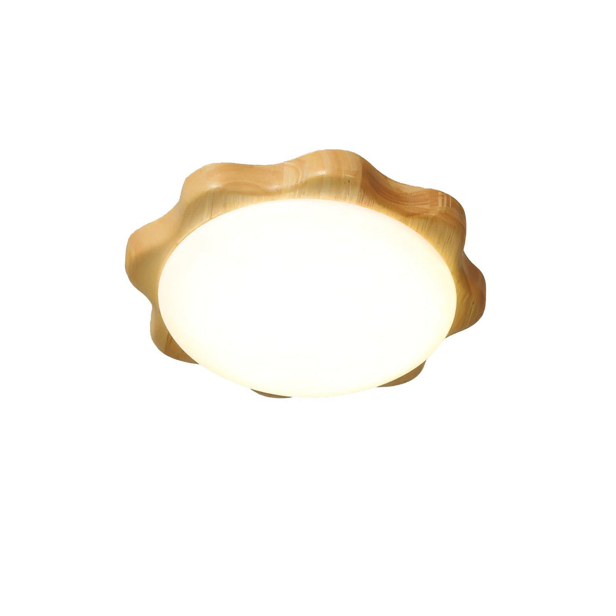 Myshae Plafonnier Tambour Bois Minimaliste