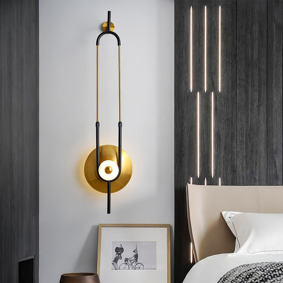 Ivory Lampe Murale Anneau Moderne en Marbre