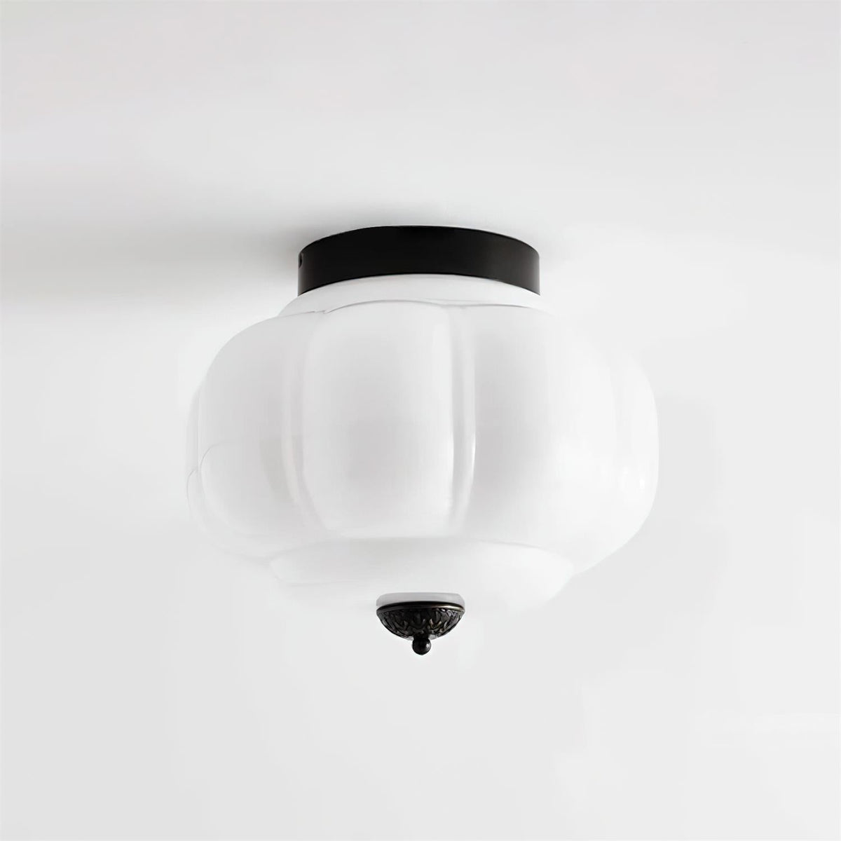 Elyra Lampe de Plafond en Verre Vert