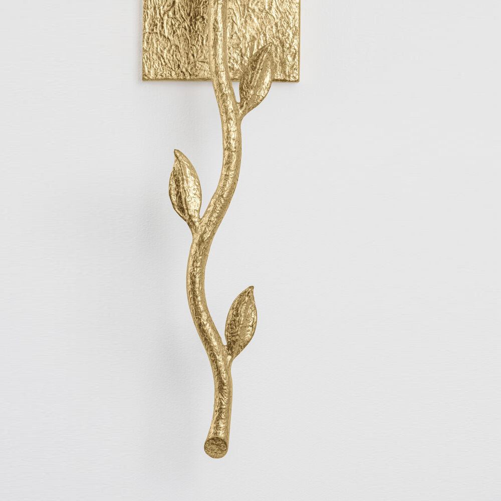 Petal Applique Murale Laiton Tissu Créative