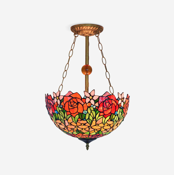 Lustre Tiffany Bowl-shaped Rose Gypsum