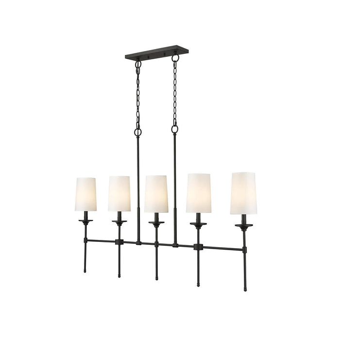Verinyra Lustre Linéaire Laiton Tissu Vintage Industriel