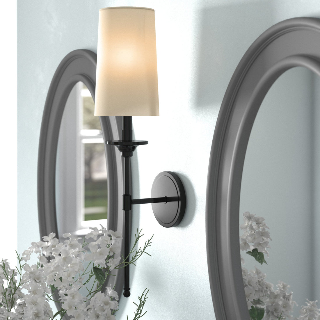 Esileth Applique Murale Laiton Tissu Vintage