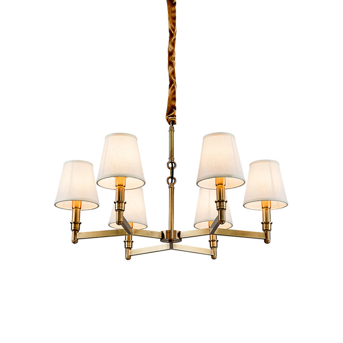 Vadoryra Lustre Laiton Tissu Luxe Postmoderne Salon