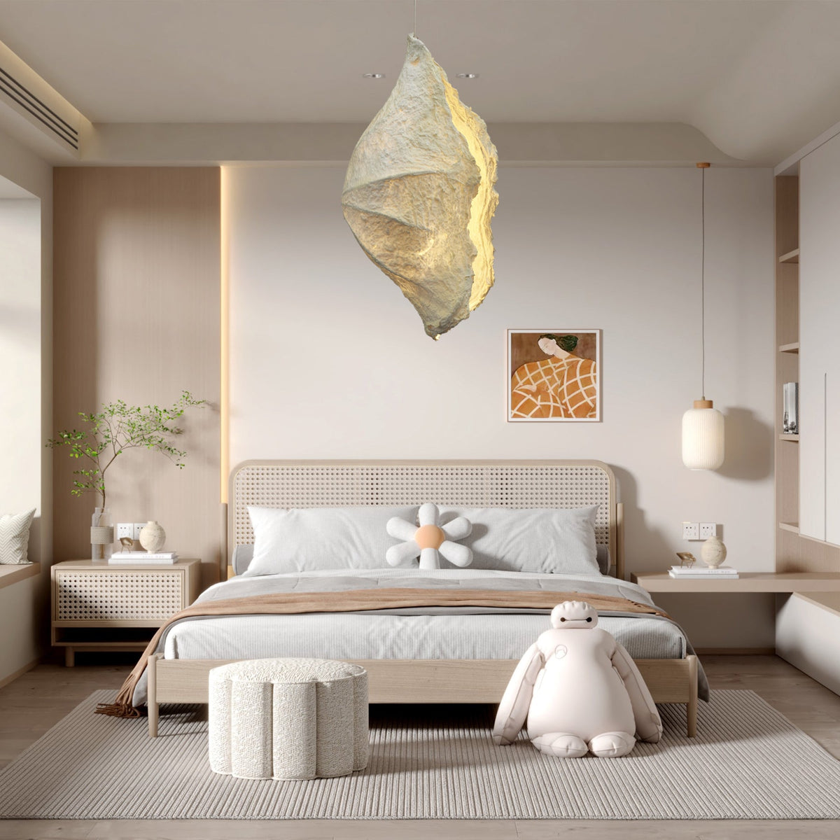 Altalis Artisanal Pulpe Papier Suspension Lumière