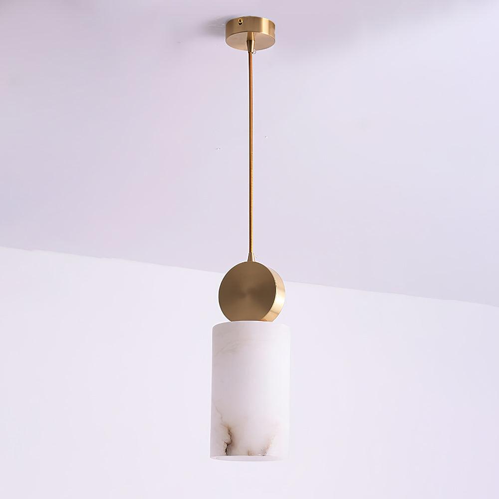 Lyrindis Cylindre Albâtre Pendentif Lumière