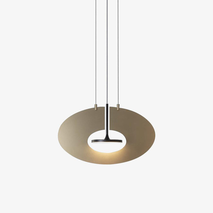 Solara Lampe suspendue ovale à anneau géométrique
