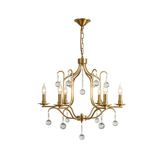 Ulliria Lustre Laiton Cristal Luxe Postmoderne Salon