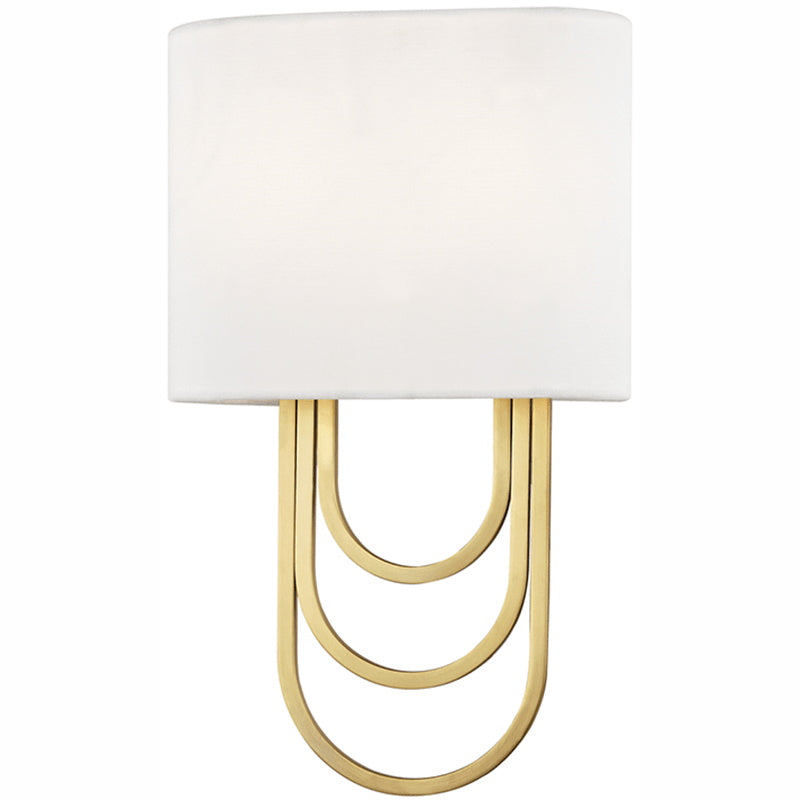 Evelaris Applique Murale Laiton Tissu Moderne Salon