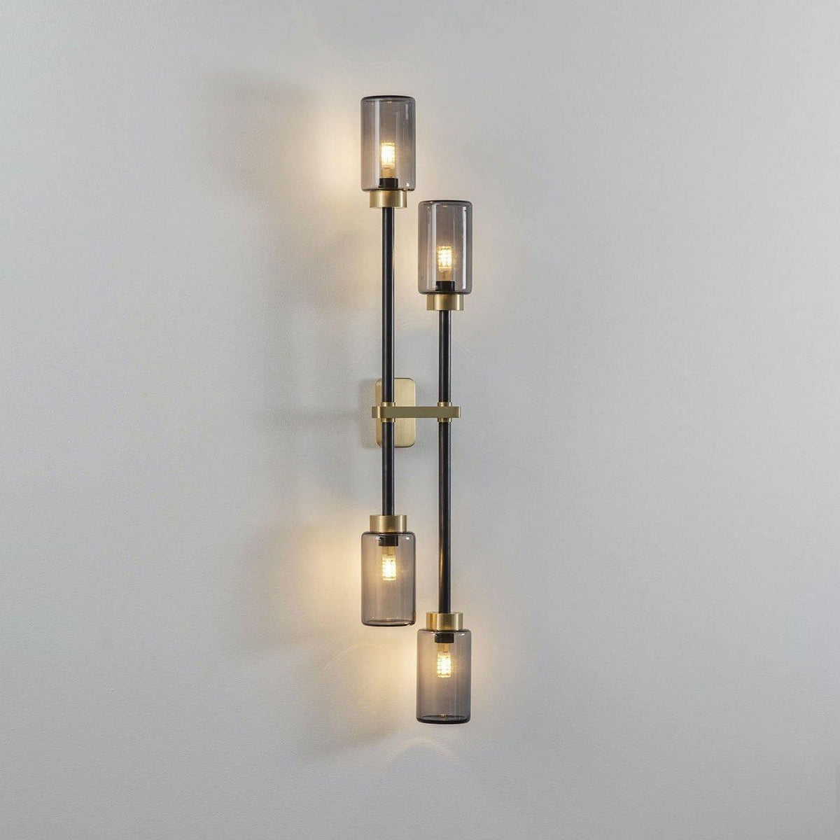 Lustra Applique Murale En Verre Cylindrique Linéaire