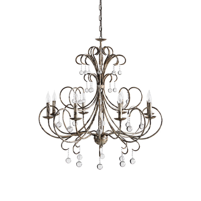 Ermira Lustre Cristal Verre Luxe Postmoderne Salon