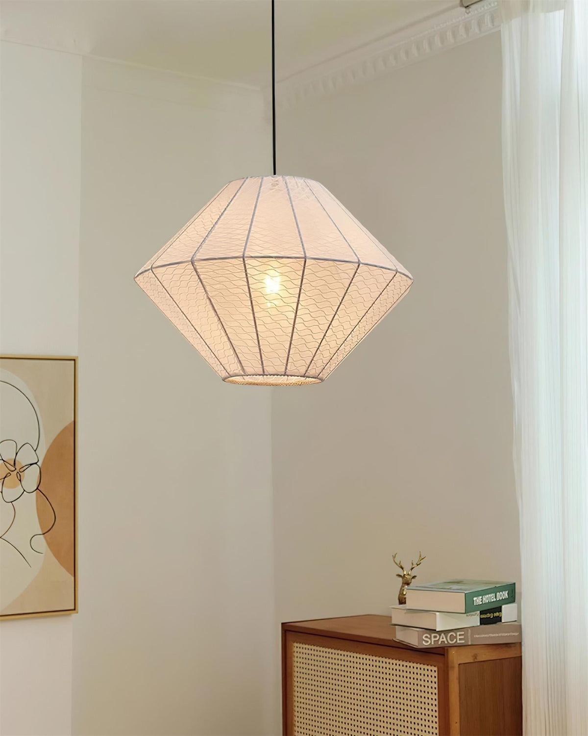Felida Suspension Géométrique Tissu Minimaliste