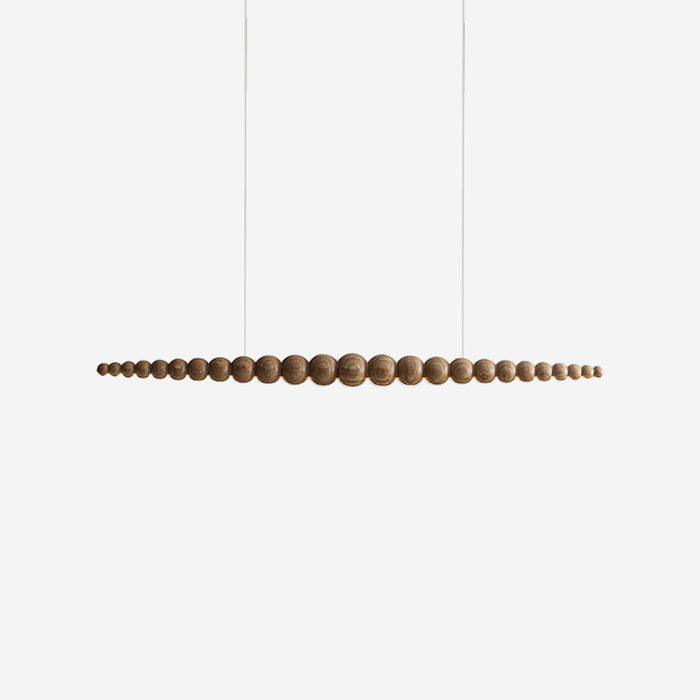 Arbor Lustre Minimaliste en Bois Noyer