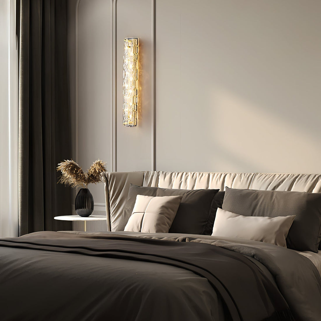 Lumix Lampe Murale en Laiton et Verre Glam