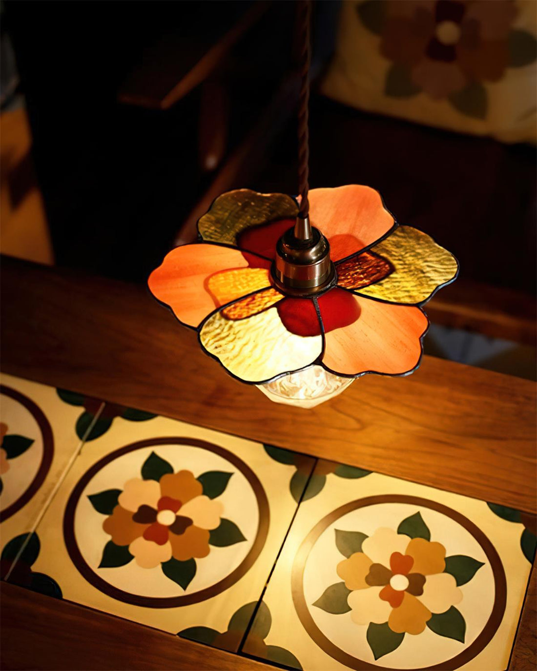 Tiffany Suspension Fioria en Verre