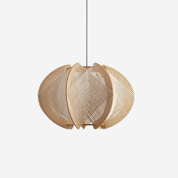 Calyraice Suspension en Bois et Corde de Chanvre