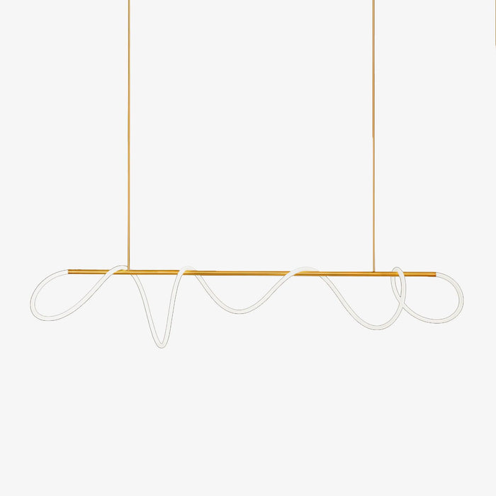Lustra Lustre Flexible Silicone Courbe Moderne Élégant