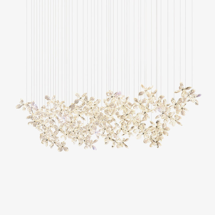 Lustra Lustre Cristal Papillon Bouquet Floral