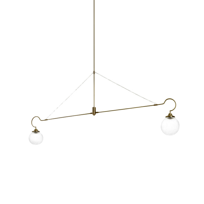 Vavenia Lustre Laiton Verre Moderne Minimaliste
