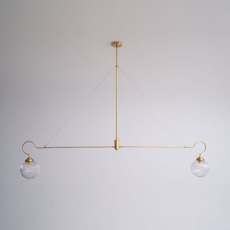 Vavenia Lustre Laiton Verre Moderne Minimaliste
