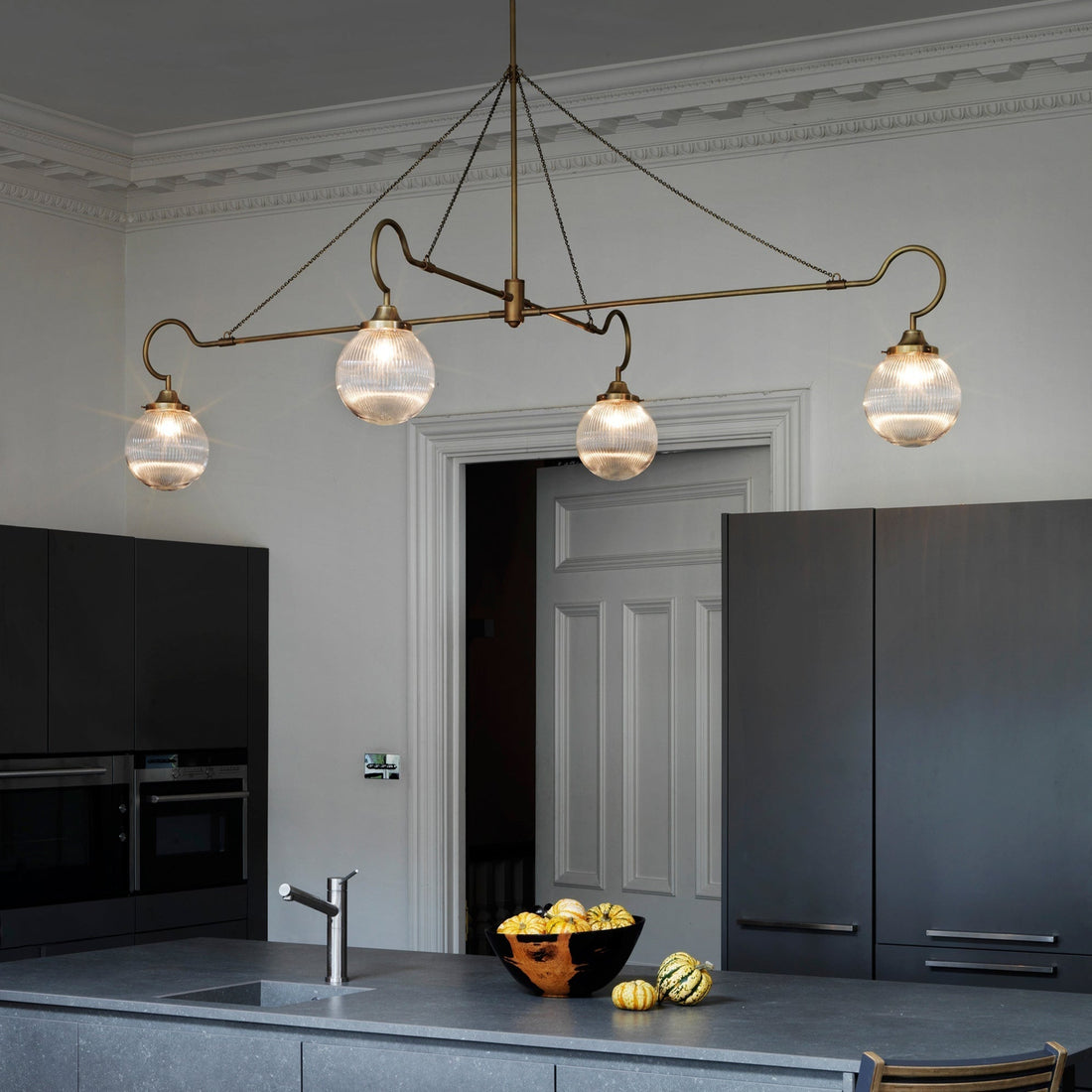 Vavenia Lustre Laiton Verre Moderne Minimaliste